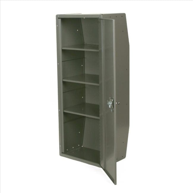 Adjustable 3-Shelf Cabinet w/ Lock, Full Door