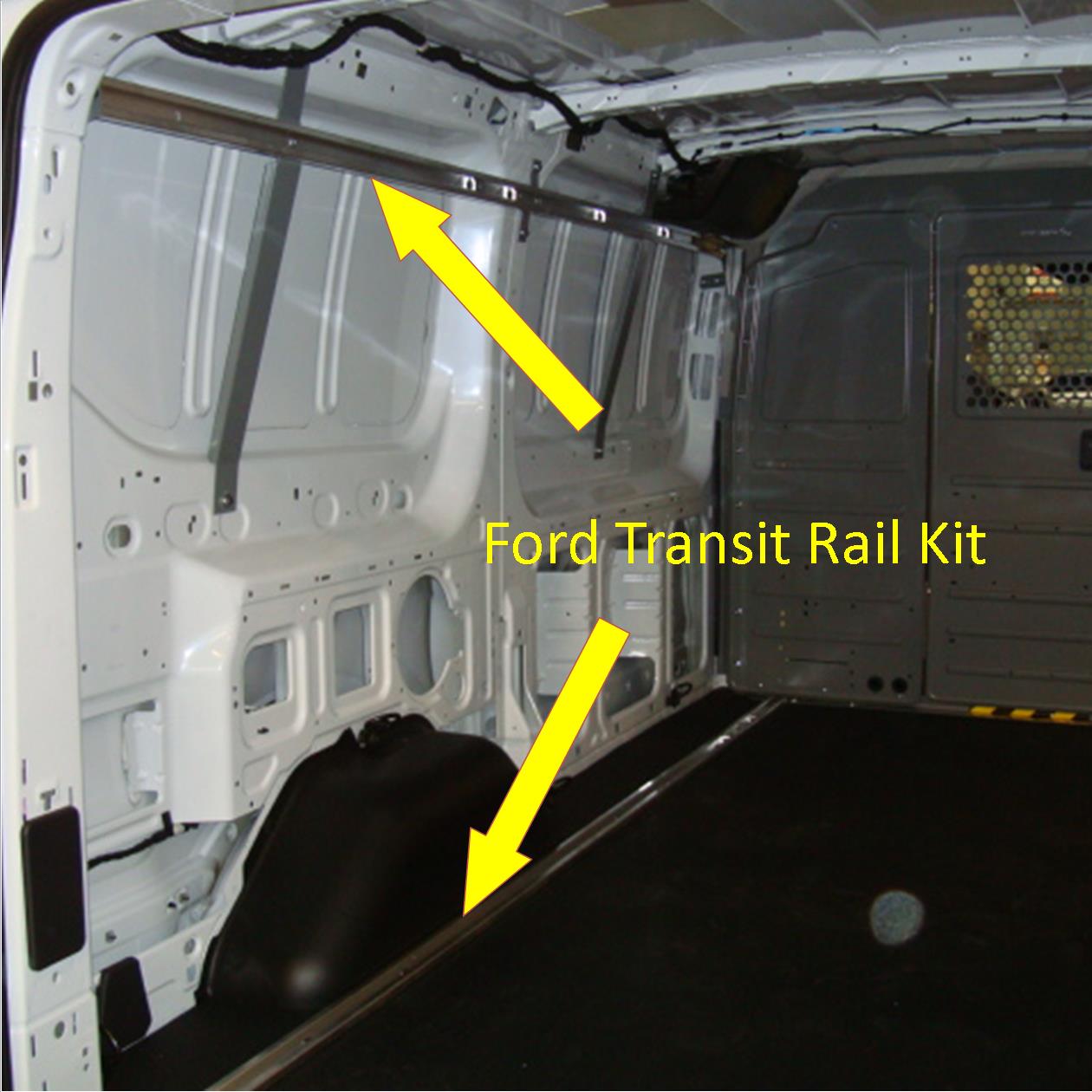 Gray Transit Connect Rear Doors Security Screen Kit Adrian Steel 60-TC14RB 