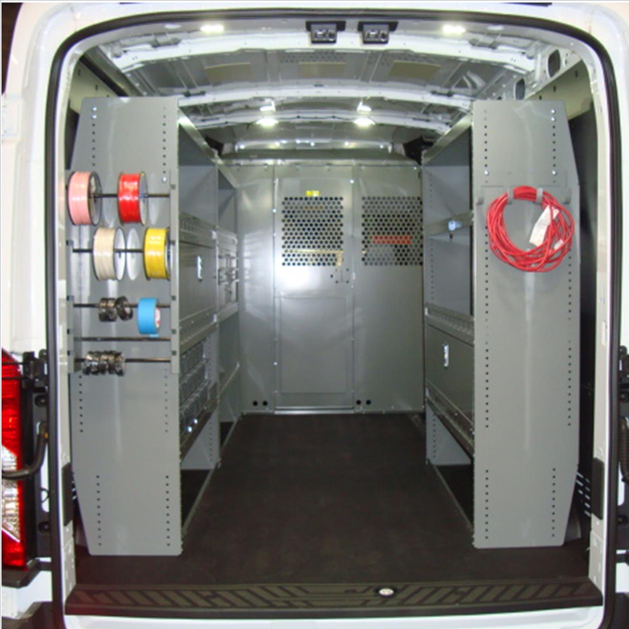 Adrian Steel Promaster Electrical, Dodge Promaster Shelving Systems