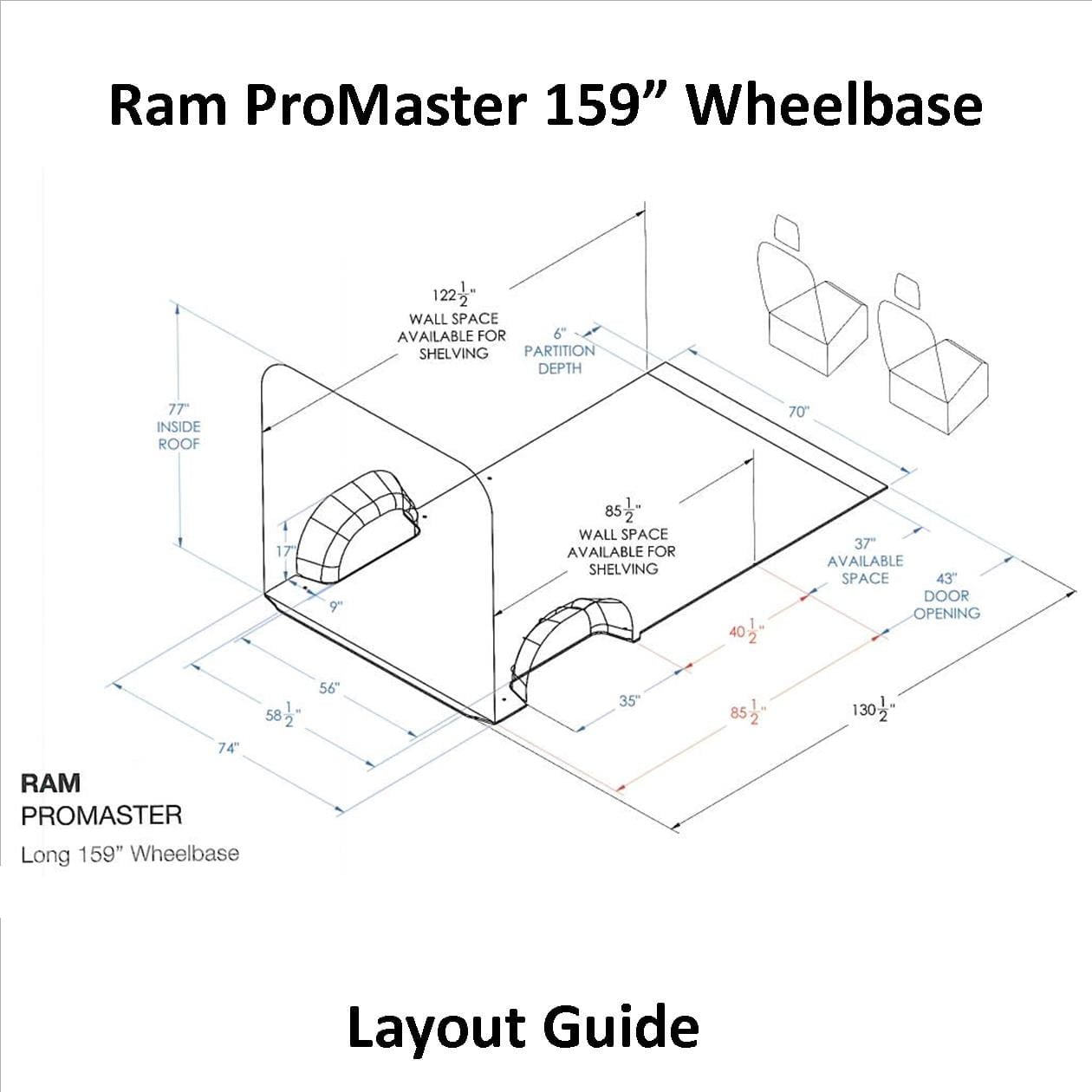 Ram Promaster Layout Guide 159 Wb U S Upfitters
