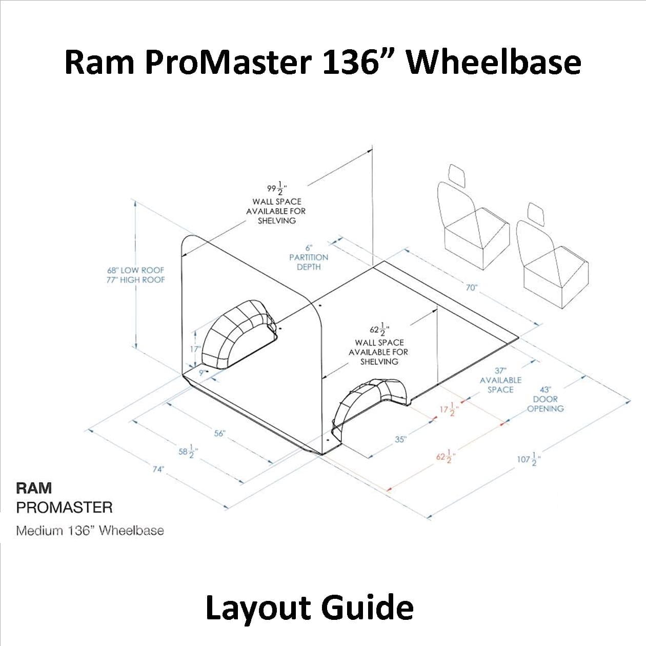 Ram Promaster Layout Guide 136 Wb U S Upfitters