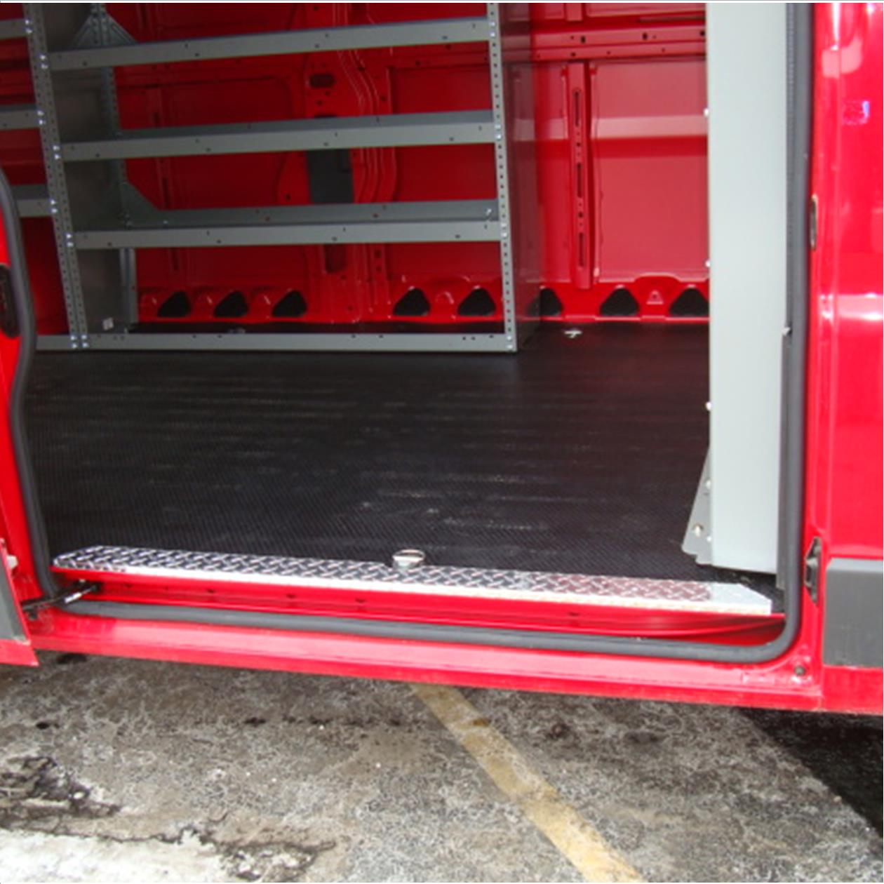 AutoMat-Bar Rubber Floor Mat with Aluminum Sill Set for Chevy/GMC  Express/Savana Cargo Vans - Upfit Supply