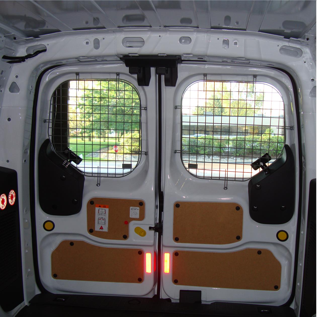 Transit Connect Adrian Steel 60-TC14RB Rear Doors Security Screen Kit Gray 