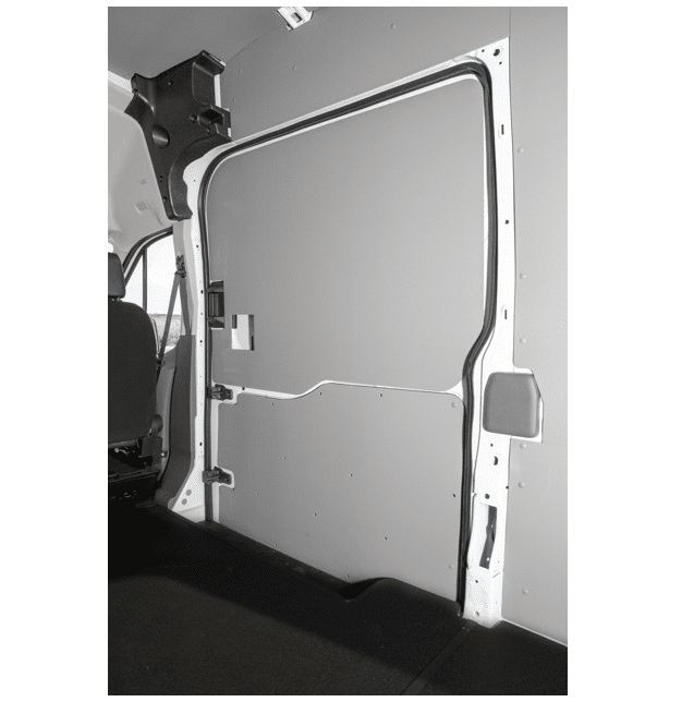 Inside view of a Welfit side door liner in a Ford Transit.