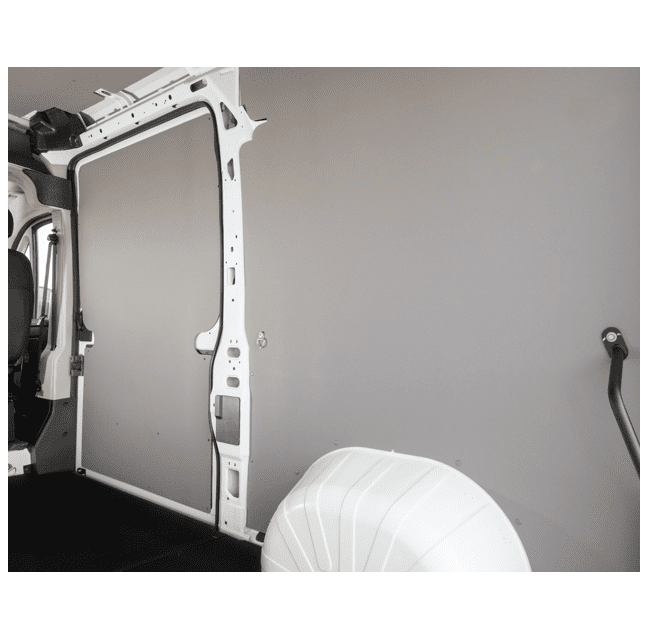 Inside view of Welfit wall liner in a RAM ProMaster.