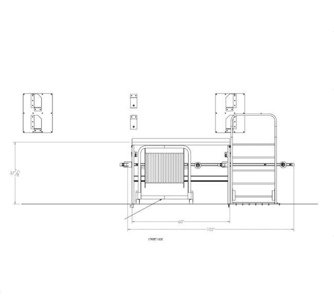 Interior diagram of Generac trailer.