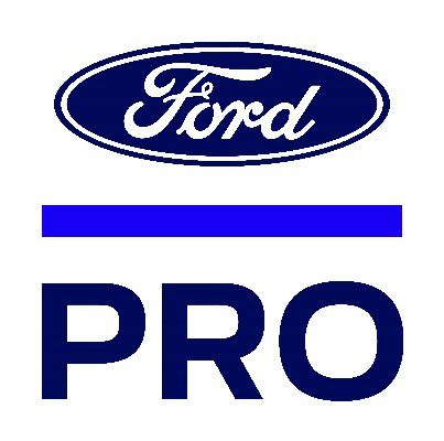 Blue logo for Ford Pro