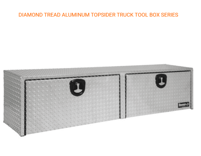 View of Top Sider Diamond Tread Aluminum Tool Box.